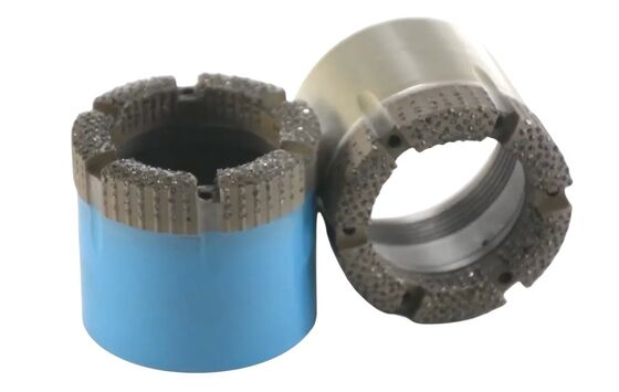 Tipo di corone diamantate con attacco filettato per superficie Aq, Bq, Nq, Nq3, Hq, Hq3, Pq
